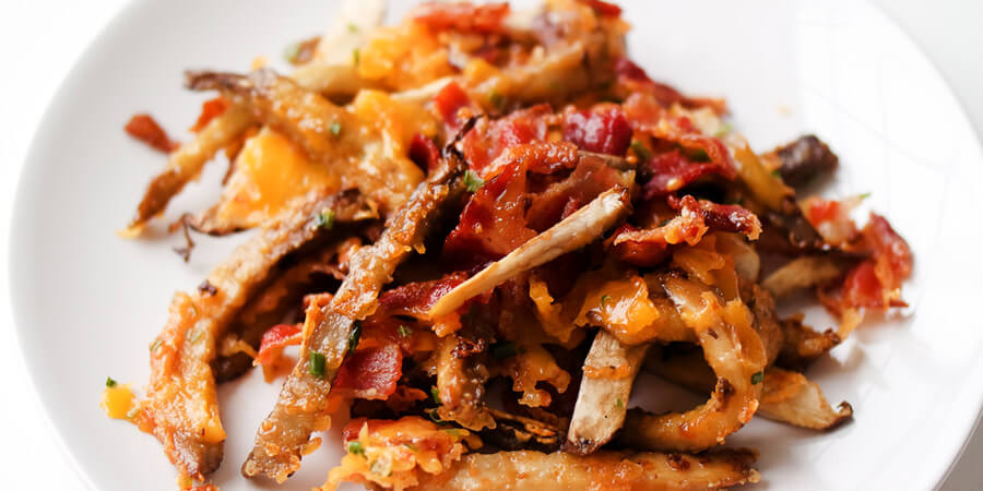 Smothered Portobello Mushroom Fries